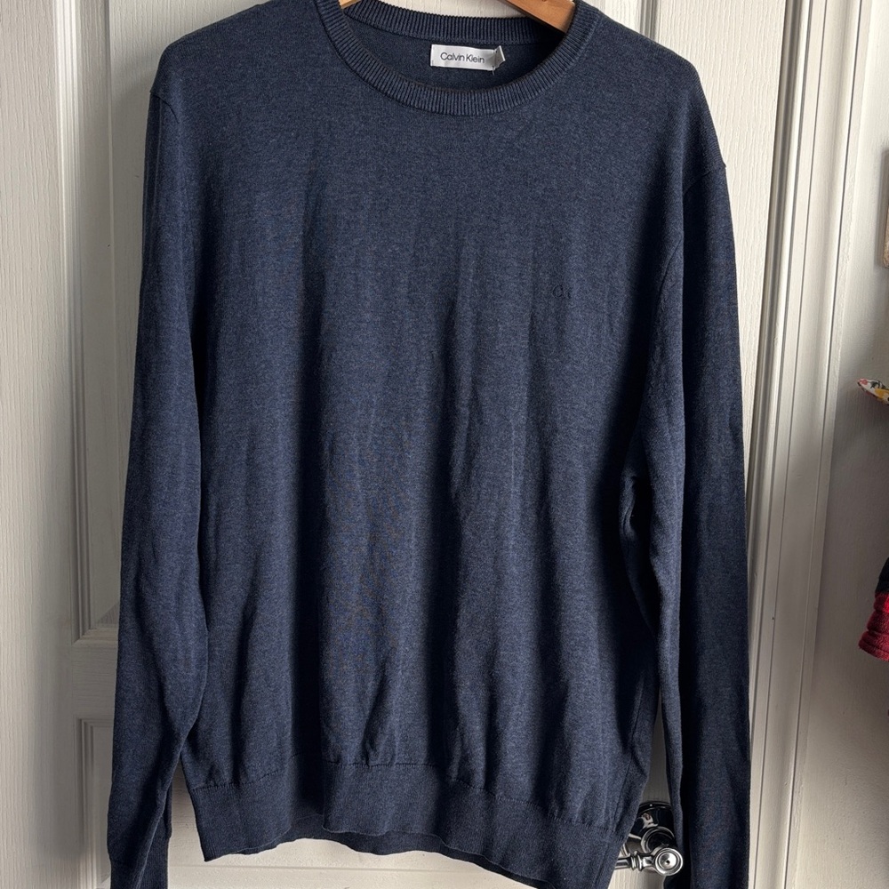 Calvin Klein Men's Dark Blue Crewneck Sweater